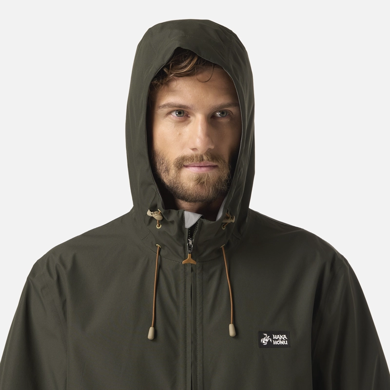 CHAQUETA HOMBRE VIENTO NORTE 14 ZIP VERDE MILITAR HAKA HONU - 4