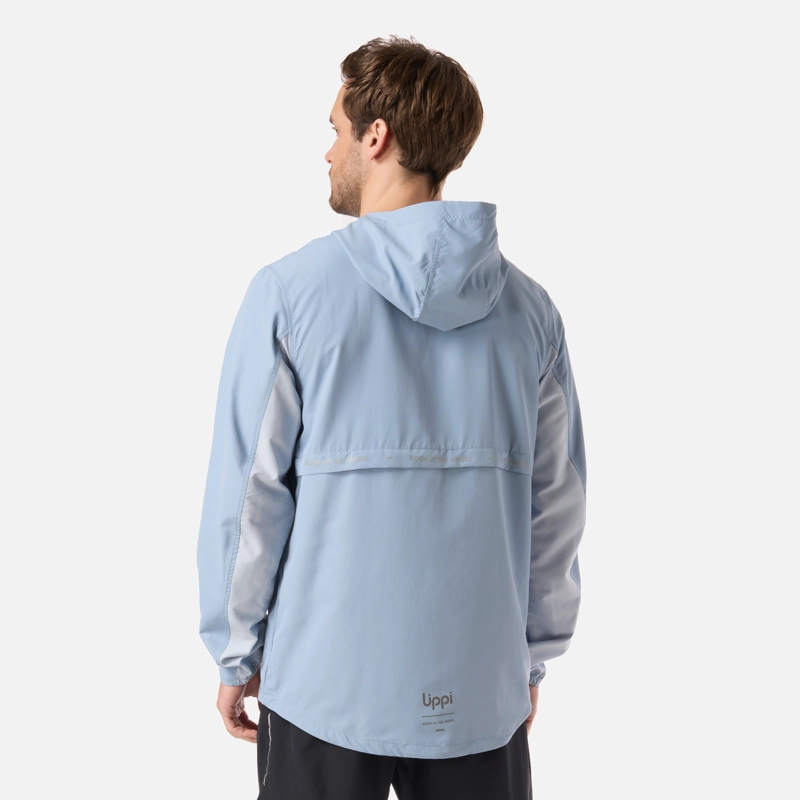 CHAQUETA HOMBRE NIGHTFALL WINDBREAKER 1/4 ZIP HOODY JACKET AZUL PIEDRA LIPPI - 3