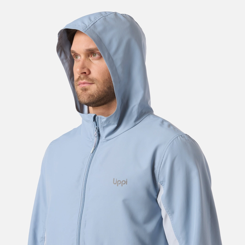 CHAQUETA HOMBRE NIGHTFALL WINDBREAKER 1/4 ZIP HOODY JACKET AZUL PIEDRA LIPPI - 4