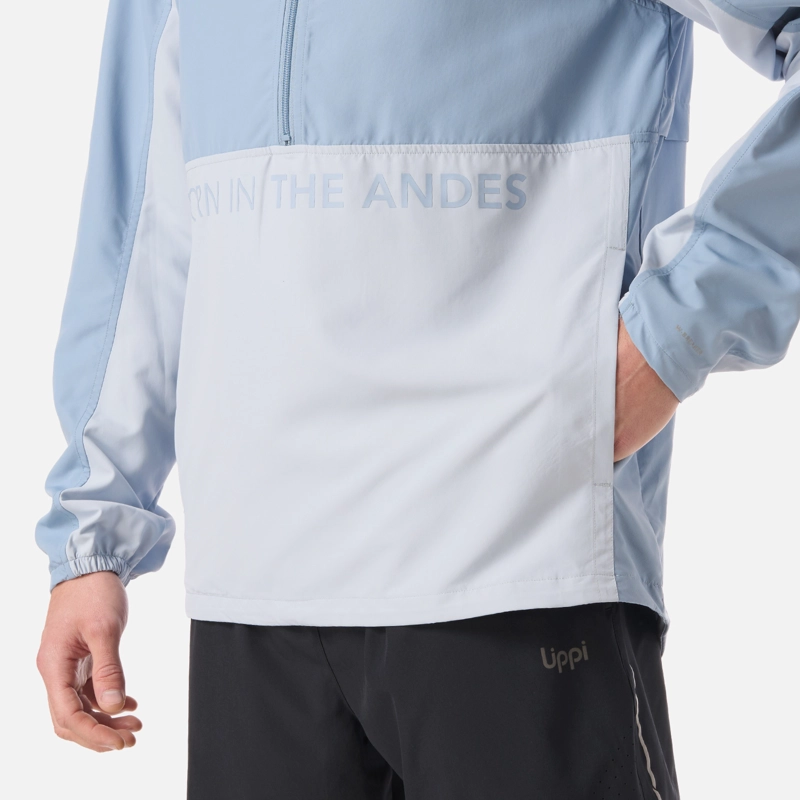 CHAQUETA HOMBRE NIGHTFALL WINDBREAKER 1/4 ZIP HOODY JACKET AZUL PIEDRA LIPPI - 5