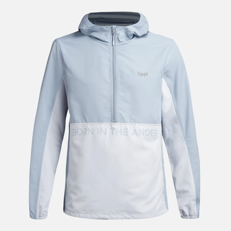 CHAQUETA HOMBRE NIGHTFALL WINDBREAKER 1/4 ZIP HOODY JACKET AZUL PIEDRA LIPPI - 8