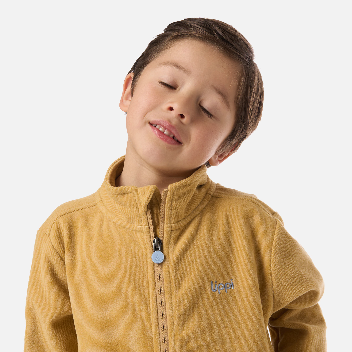 POLAR NIÑO STRIPES NANO-F FULL ZIP CAMEL LIPPI V26 - 4