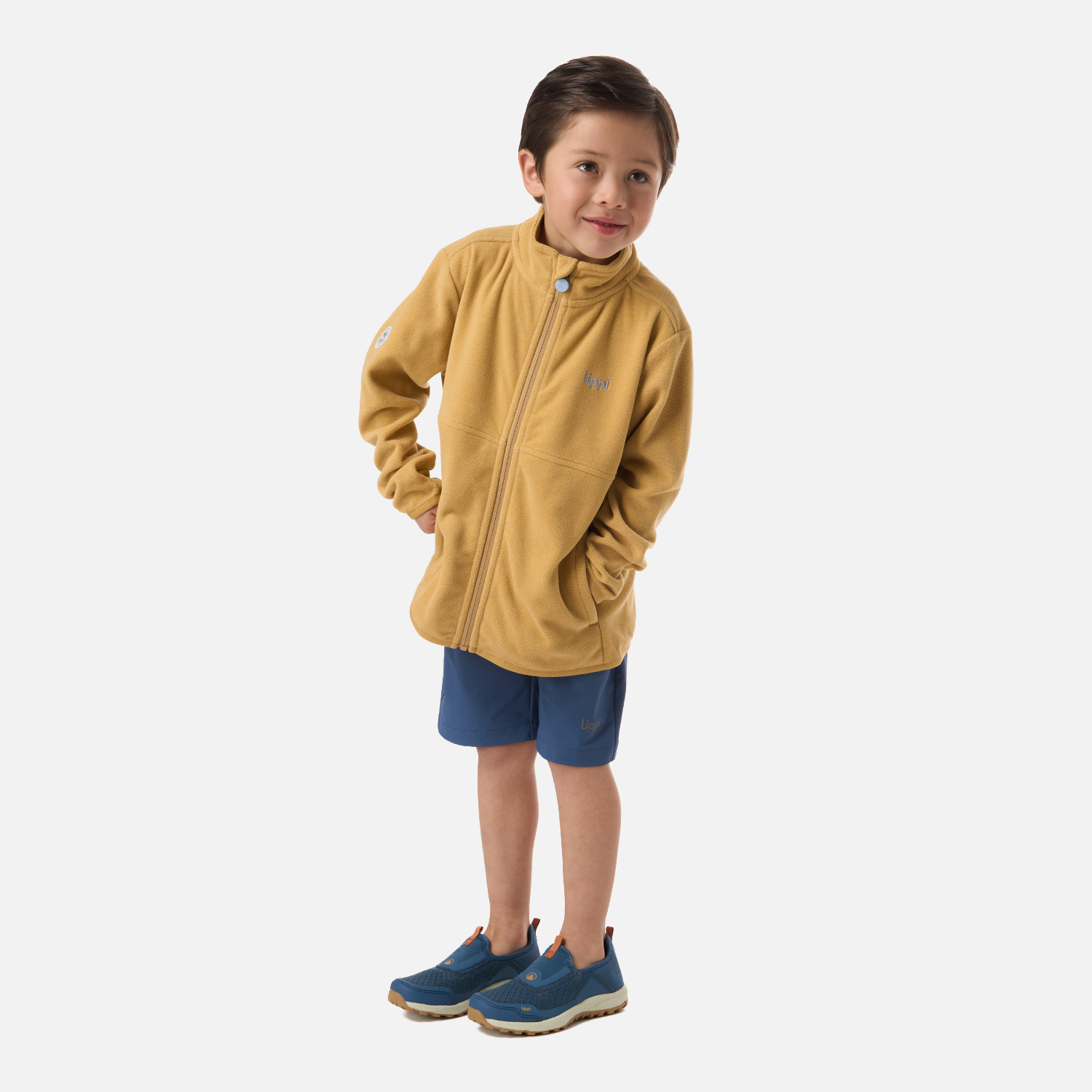 POLAR NIÑO STRIPES NANO-F FULL ZIP CAMEL LIPPI V26 - 6