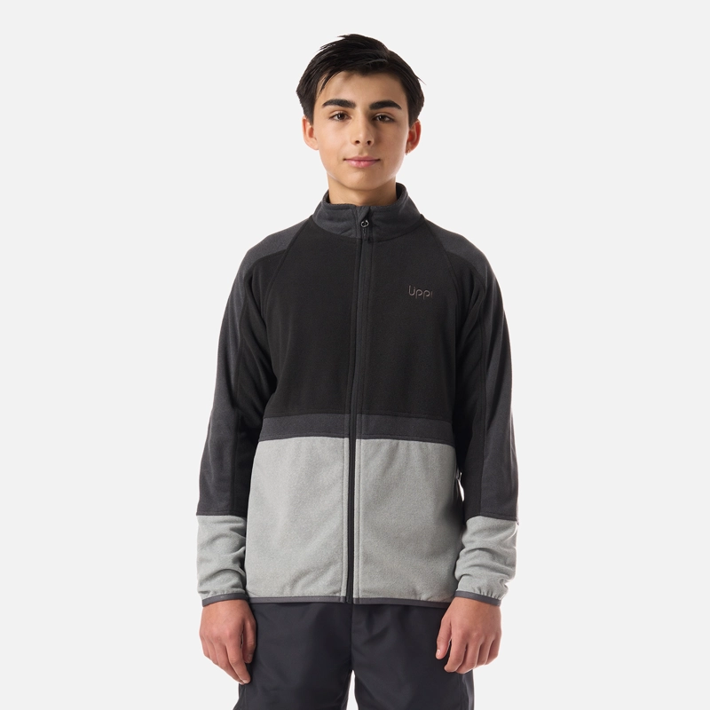 POLAR TEEN BOY FIREPLACE FULL ZIP SWEATSHIRT NEGRO LIPPI - 1