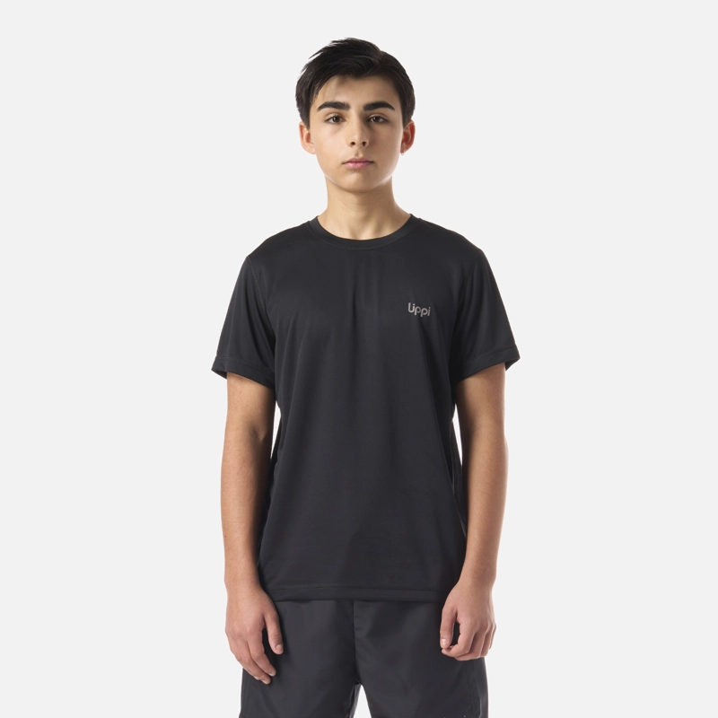 POLERA TEEN BOY CORE Q-DRY T-SHIRT NEGRO LIPPI - 1
