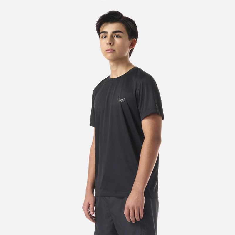 POLERA TEEN BOY CORE Q-DRY T-SHIRT NEGRO LIPPI - 2