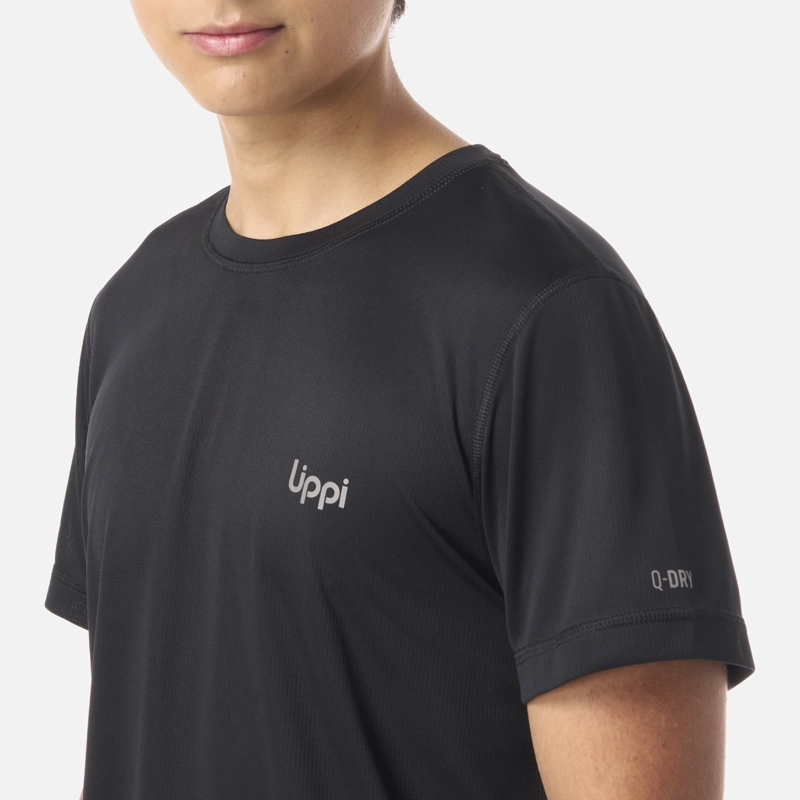 POLERA TEEN BOY CORE Q-DRY T-SHIRT NEGRO LIPPI - 4