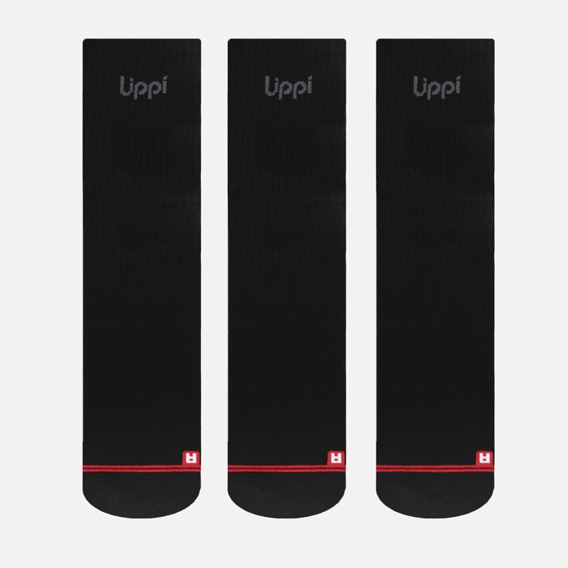 CALCETINES LOGO LIPPI PACK MID NEGRO LIPPI V26 - 2