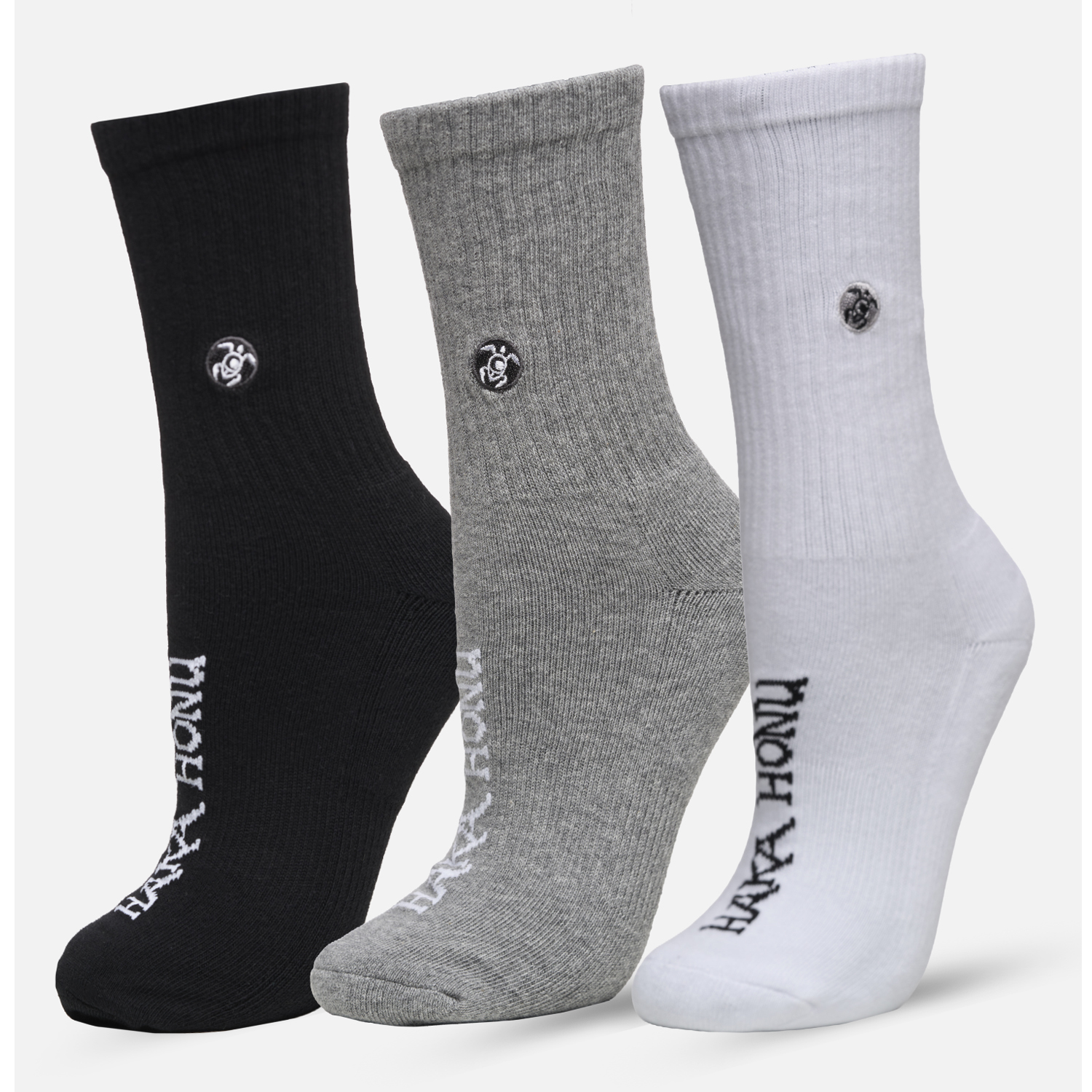 CALCETINES UNISEX LAS TRES PUNTAS PACK LARGO NEGRO/BLANCO/GRIS V26 - 1