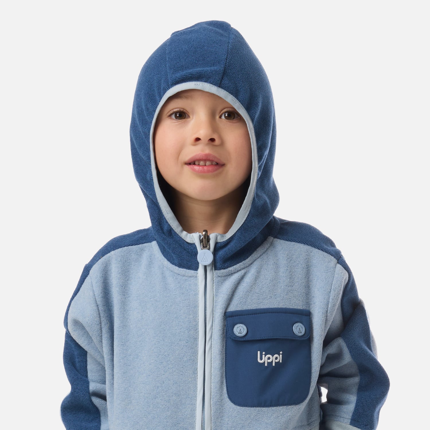 POLAR NIÑO FIREPLACE HOODY SWEATSHIRT AZUL PIEDRA LIPPI V26 - 4
