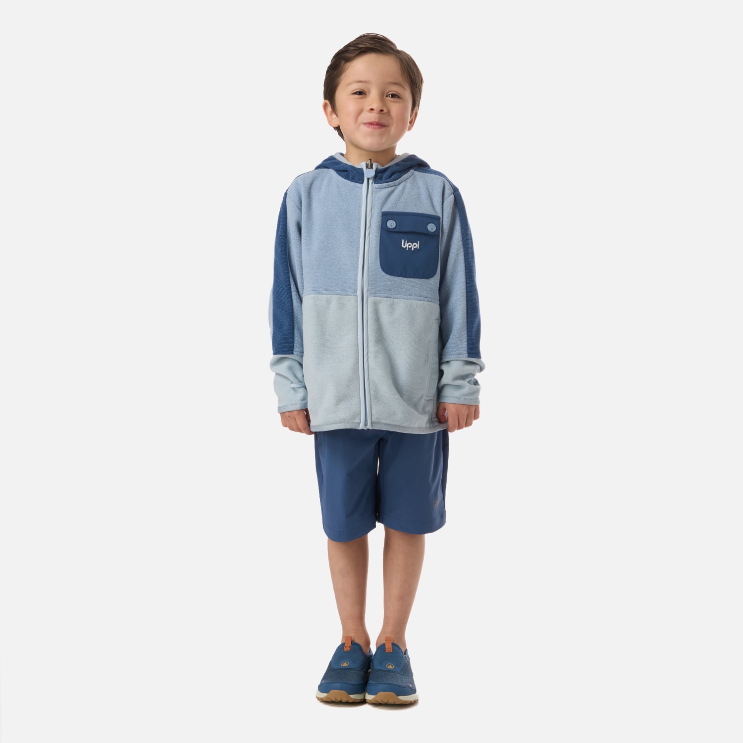POLAR NIÑO FIREPLACE HOODY SWEATSHIRT AZUL PIEDRA LIPPI V26 - 6