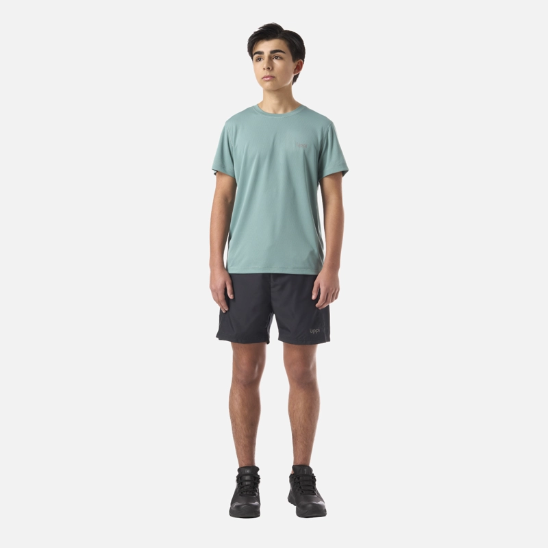 POLERA TEEN BOY CORE Q-DRY T-SHIRT TURQUESA LIPPI - 5