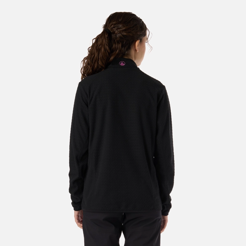 POLERON TEEN GIRL MILD NANO-F 1/4 ZIP NEGRO LIPPI - 3
