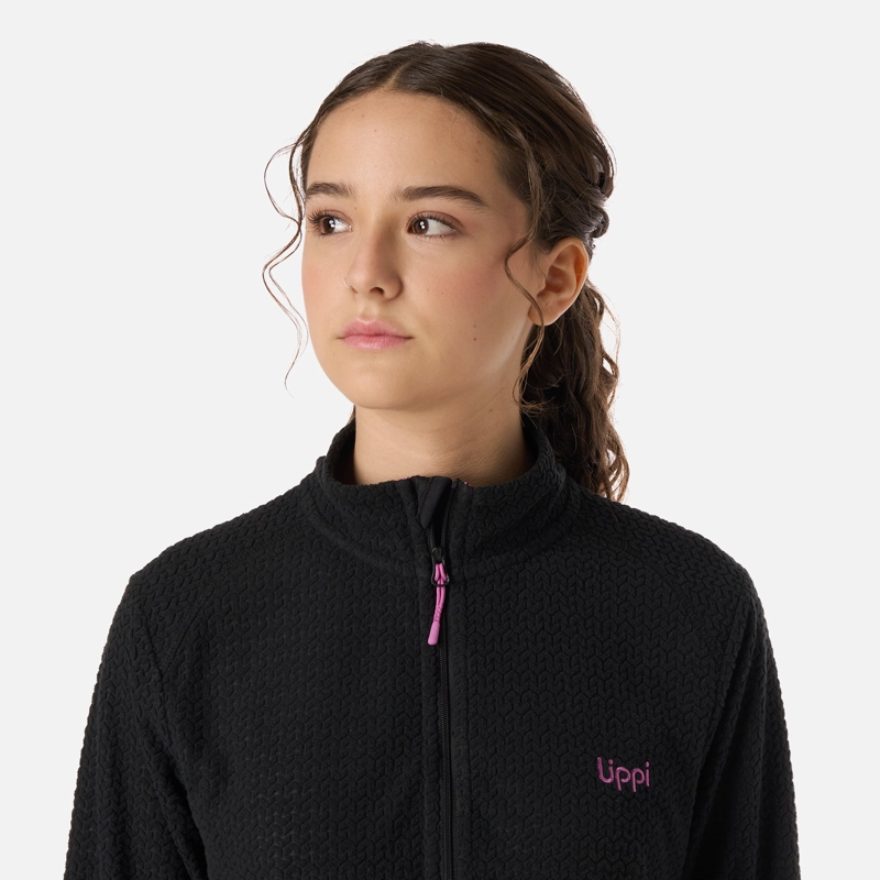 POLERON TEEN GIRL MILD NANO-F 1/4 ZIP NEGRO LIPPI - 4