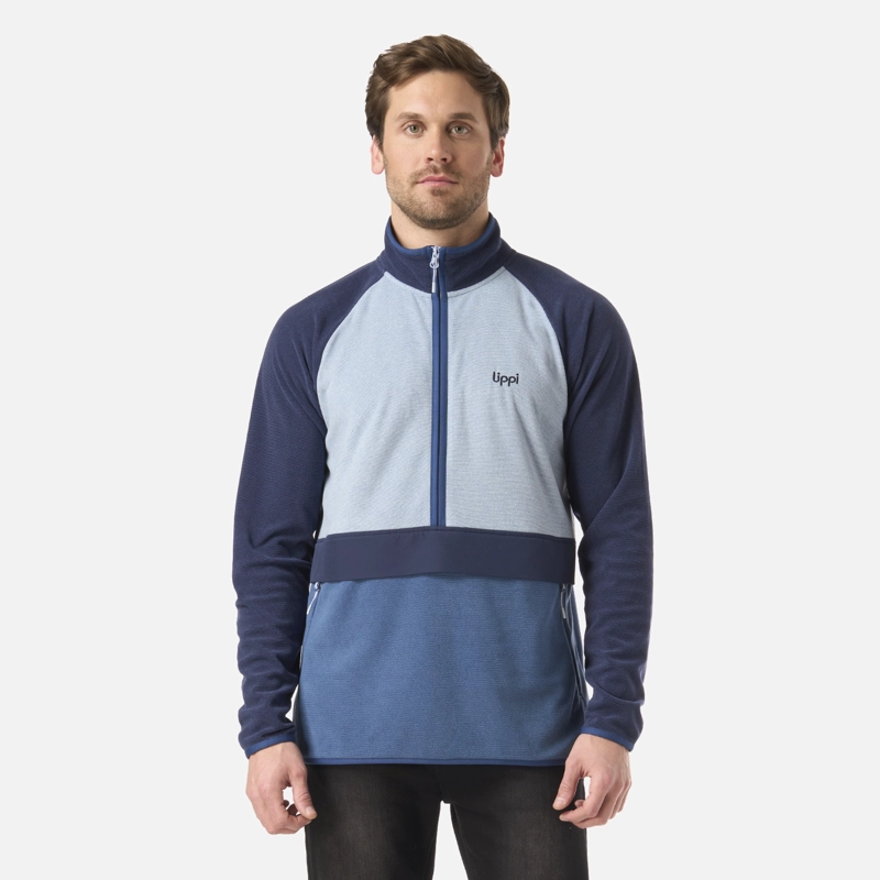 POLAR HOMBRE FIREPLACE 1/4 ZIP SWEATSHIRT AZUL OSCURO LIPPI - 1