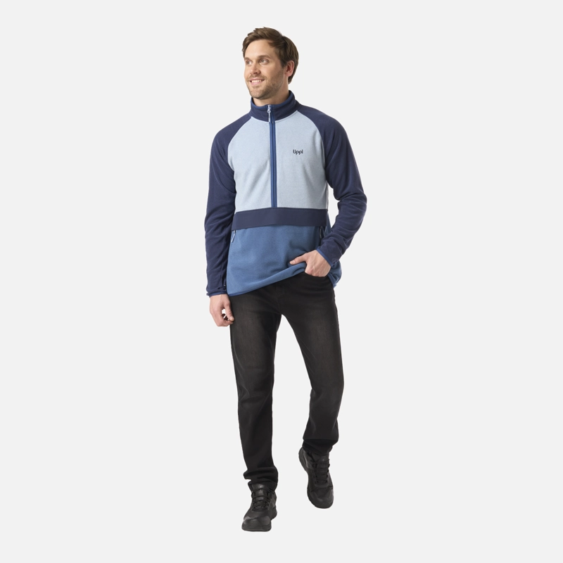 POLAR HOMBRE FIREPLACE 1/4 ZIP SWEATSHIRT AZUL OSCURO LIPPI - 6