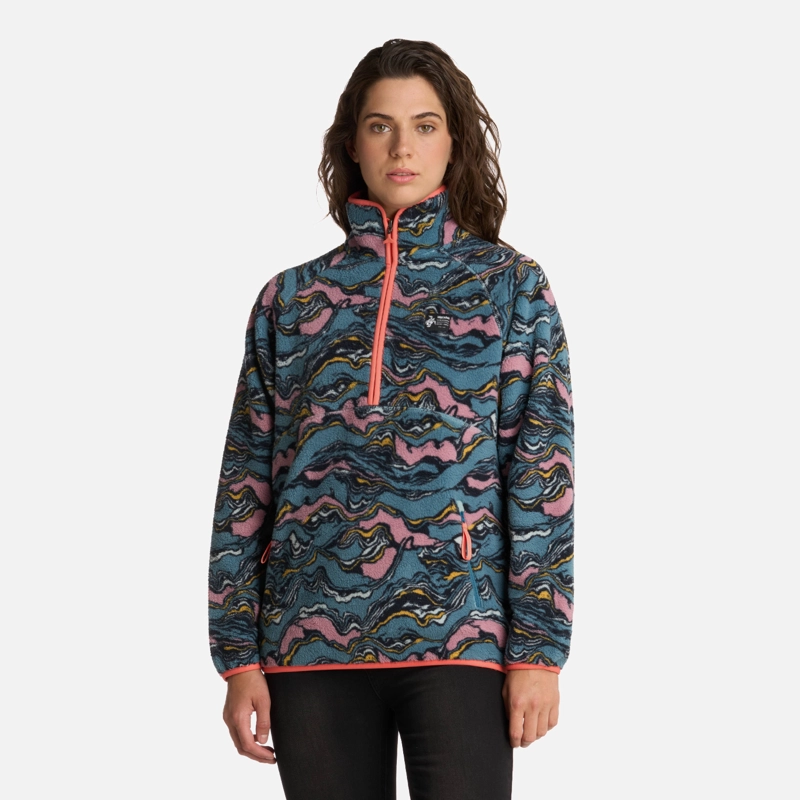 HAKA HONU POLAR MUJER FOGON PRINT PETROLEO HAKA HONU V26
