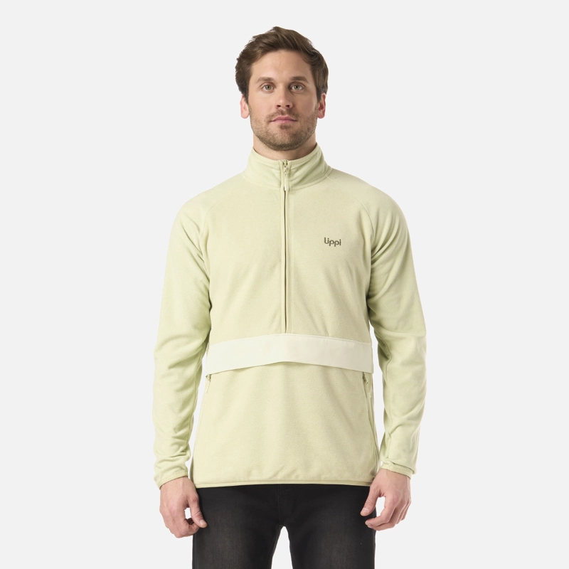 POLAR HOMBRE FIREPLACE 1/4 ZIP SWEATSHIRT VERDE CLARO LIPPI V26 - 1