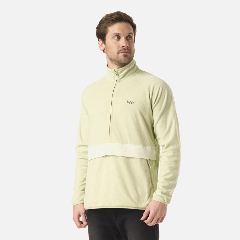 POLAR HOMBRE FIREPLACE 1/4 ZIP SWEATSHIRT VERDE CLARO LIPPI V26 - 2
