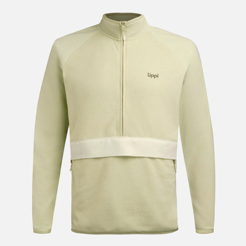 POLAR HOMBRE FIREPLACE 1/4 ZIP SWEATSHIRT VERDE CLARO LIPPI V26 - 7
