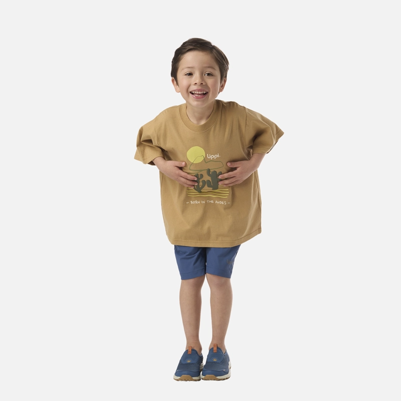 POLERA NIÑO DESERT OVERSIZE T-SHIRT CAMEL LIPPI - 5
