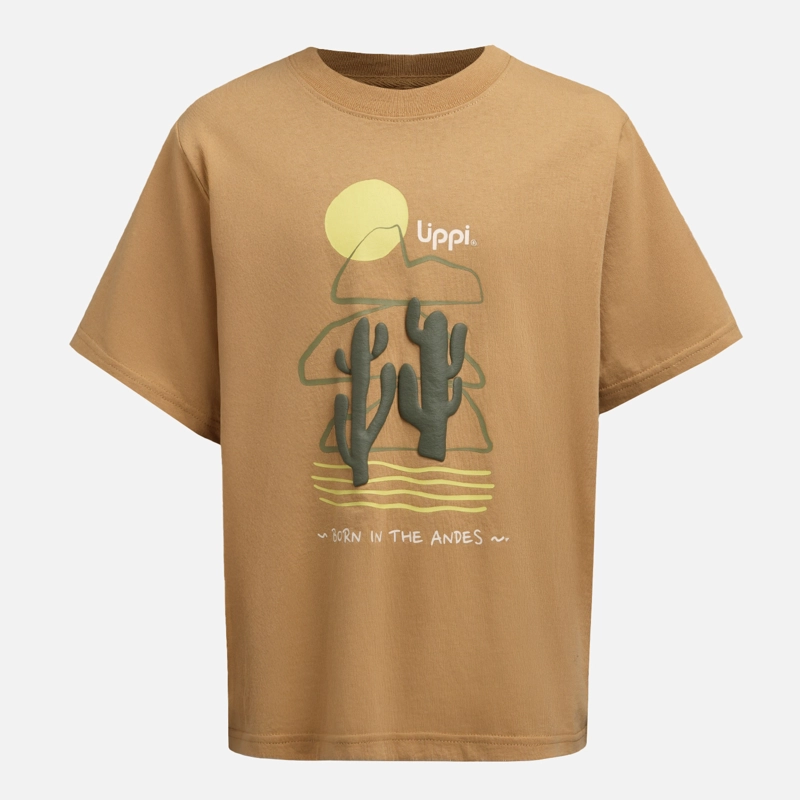 POLERA NIÑO DESERT OVERSIZE T-SHIRT CAMEL LIPPI - 6