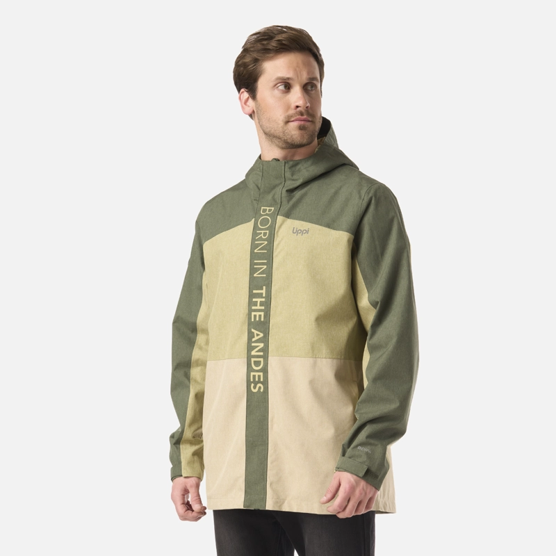 CHAQUETA HOMBRE FIREPLACE B-DRY JACKET VERDE OLIVA LIPPI V26 - 2