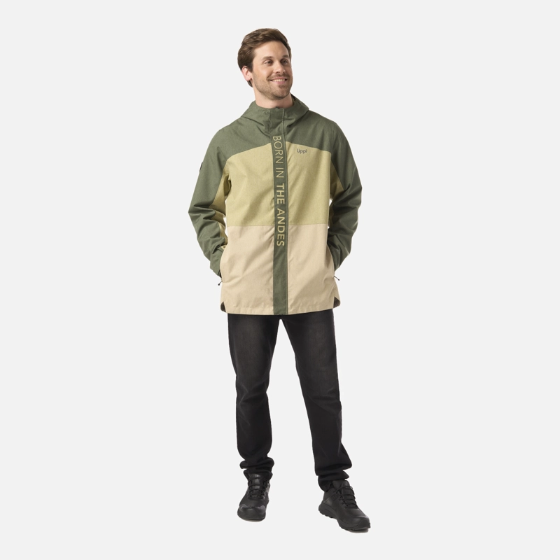 CHAQUETA HOMBRE FIREPLACE B-DRY JACKET VERDE OLIVA LIPPI V26 - 6