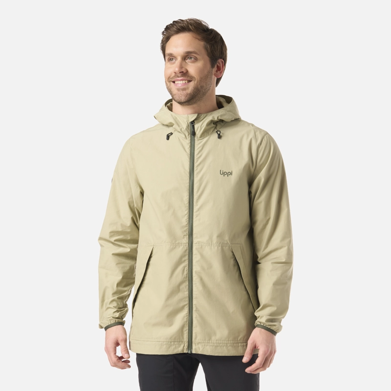 LIPPI CHAQUETA HOMBRE WINDLAND WINDBREAKER HOODY JACKET VERDE OLIVA LIPPI