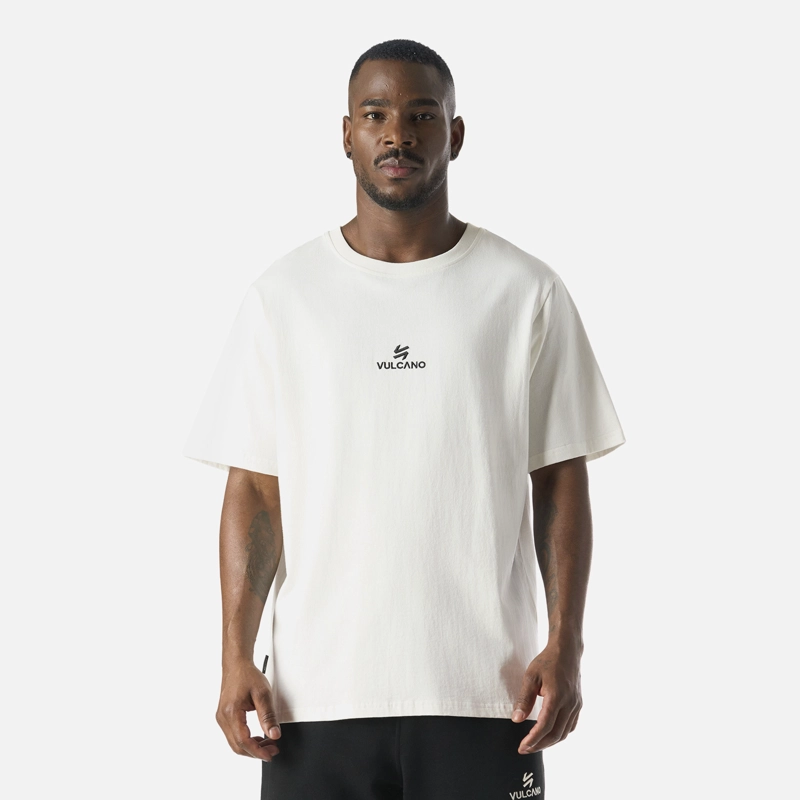 POLERA HOMBRE COOL DOWN T-SHIRT BLANCO VULCANO - 1