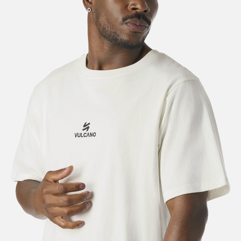 POLERA HOMBRE COOL DOWN T-SHIRT BLANCO VULCANO - 5