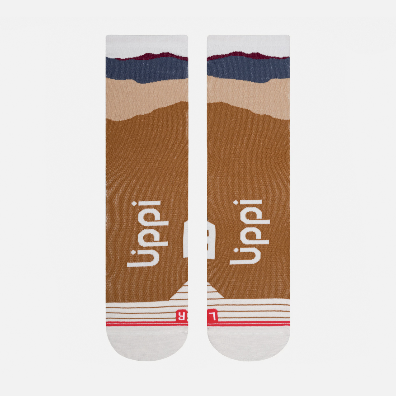 CALCETINES HOMBRE ANDES RUN SOCKS MID GRIS CLARO LIPPI V26 - 2