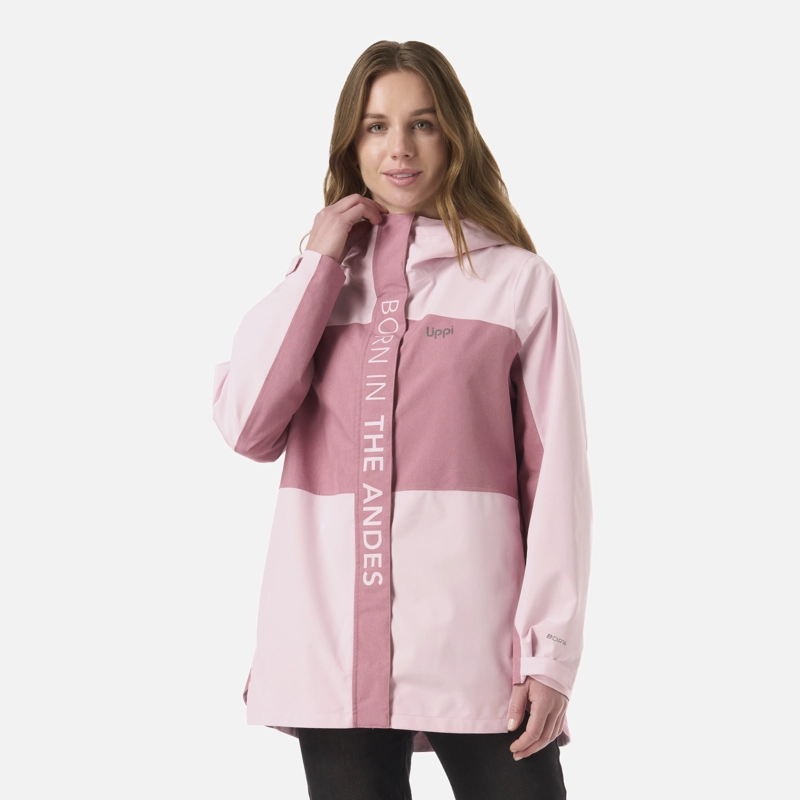 CHAQUETA MUJER FIREPLACE B-DRY JACKET ROSA OSCURO LIPPI V26 - 2