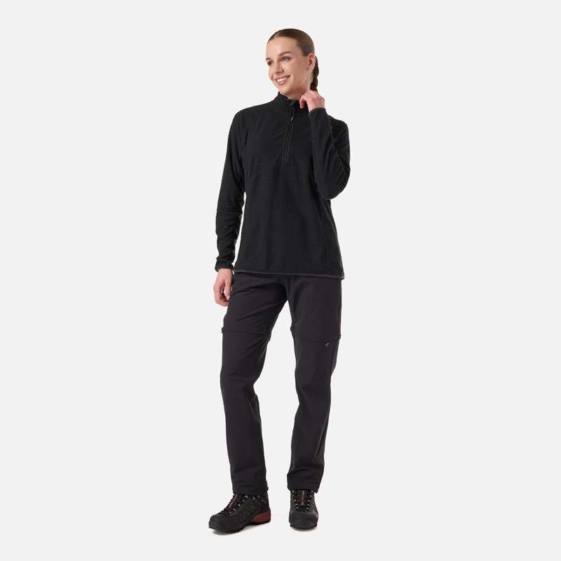 PANTALON MUJER LENNOX Q-DRY MIX-2 PANTS NEGRO LIPPI - 8