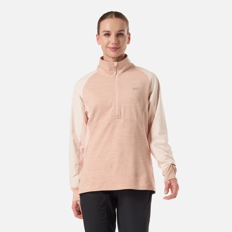 POLERON MUJER EGGER 1/4 ZIP DAMASCO LIPPI - 1