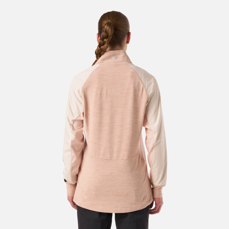 POLERON MUJER EGGER 1/4 ZIP DAMASCO LIPPI - 3