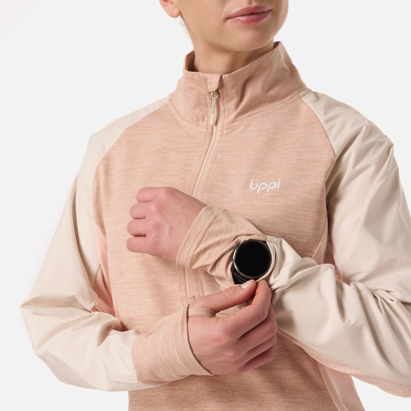 POLERON MUJER EGGER 1/4 ZIP DAMASCO LIPPI - 4