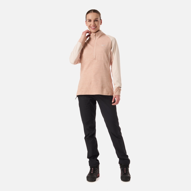 POLERON MUJER EGGER 1/4 ZIP DAMASCO LIPPI - 5