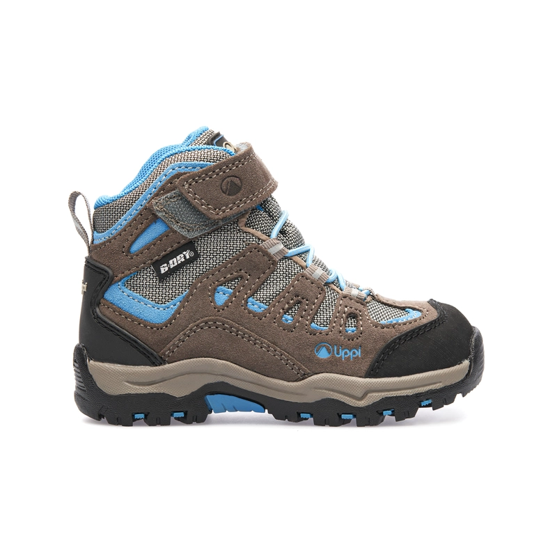 BOTIN NIÑO PUELO CS HI VELCRO CAFE / AZUL LIPPI - 1