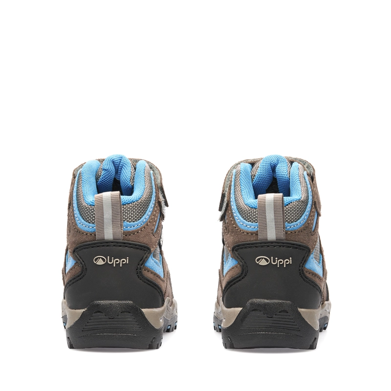 BOTIN NIÑO PUELO CS HI VELCRO CAFE / AZUL LIPPI - 4