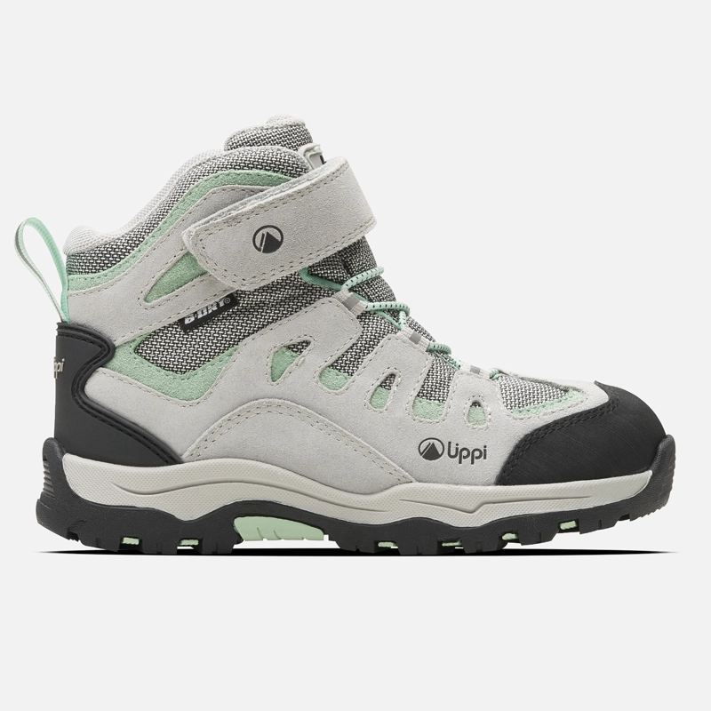 BOTIN NIÑA PUELO CS HI VELCRO GRIS CLARO / VERDE AGUA LIPPI - 1