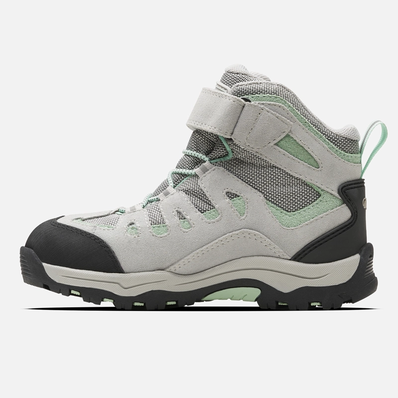 BOTIN NIÑA PUELO CS HI VELCRO GRIS CLARO / VERDE AGUA LIPPI - 2