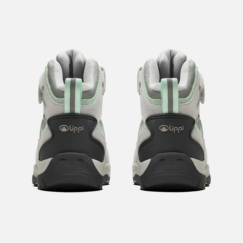 BOTIN NIÑA PUELO CS HI VELCRO GRIS CLARO / VERDE AGUA LIPPI - 5