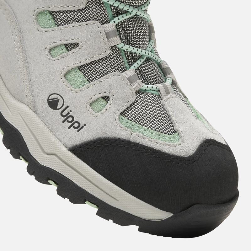 BOTIN NIÑA PUELO CS HI VELCRO GRIS CLARO / VERDE AGUA LIPPI - 7
