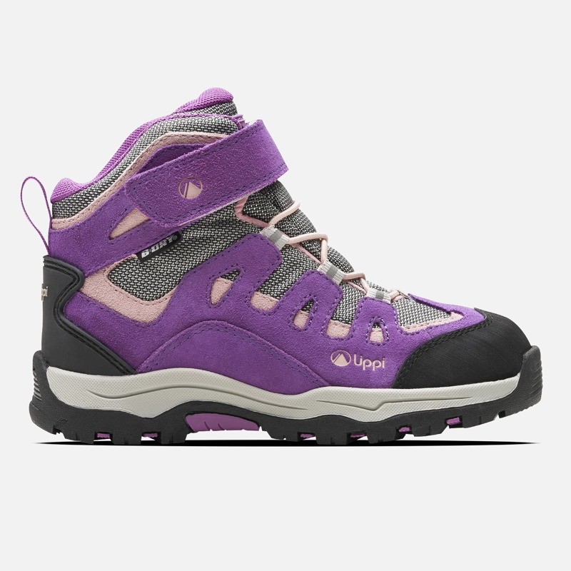 BOTIN NIÑA PUELO CS HI VELCRO MORADO / GRIS CLARO LIPPI - 1