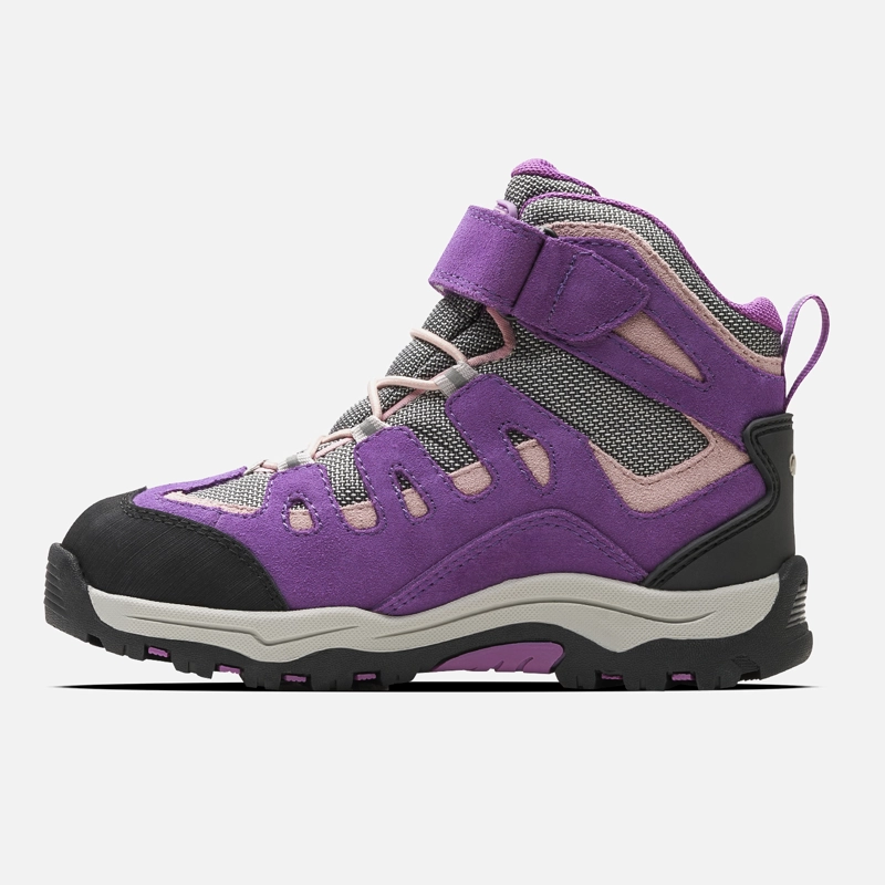 BOTIN NIÑA PUELO CS HI VELCRO MORADO / GRIS CLARO LIPPI - 2