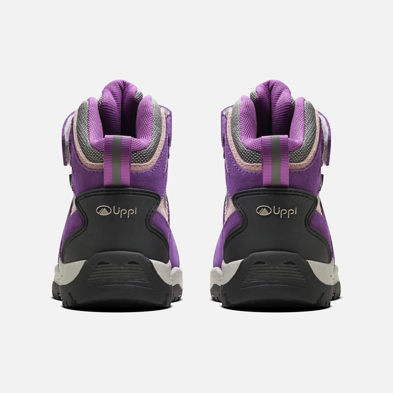BOTIN NIÑA PUELO CS HI VELCRO MORADO / GRIS CLARO LIPPI - 5