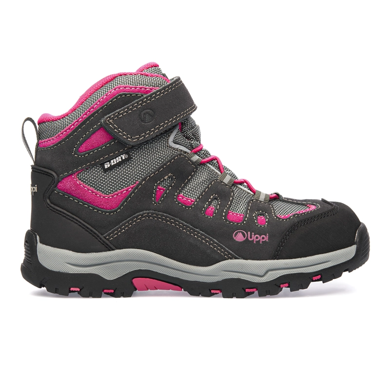 BOTIN NIÑA PUELO CS HI VELCRO GRIS / FUCSIA LIPPI - 1