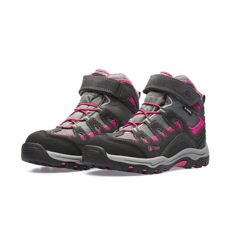 BOTIN NIÑA PUELO CS HI VELCRO GRIS / FUCSIA LIPPI - 3