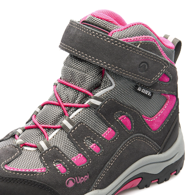 BOTIN NIÑA PUELO CS HI VELCRO GRIS / FUCSIA LIPPI - 7